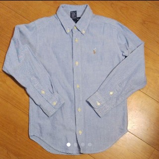 ラルフローレン(Ralph Lauren)のラルフローレン ボタンダウンシャツ青 120(ブラウス)