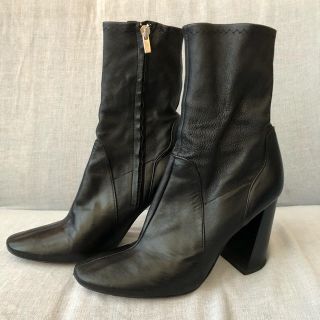 ザラ(ZARA)のZARA レザーストレッチブーツ(ブーツ)