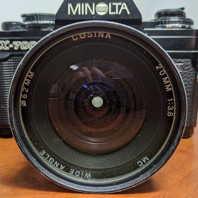 KONICA MINOLTA(コニカミノルタ)のMINOLTA X700 MPS、COSINA 20mmF3.5 スマホ/家電/カメラのカメラ(フィルムカメラ)の商品写真