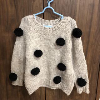 ザラキッズ(ZARA KIDS)のザラ キッズ ボンボンニットセーター 116㌢(ニット)