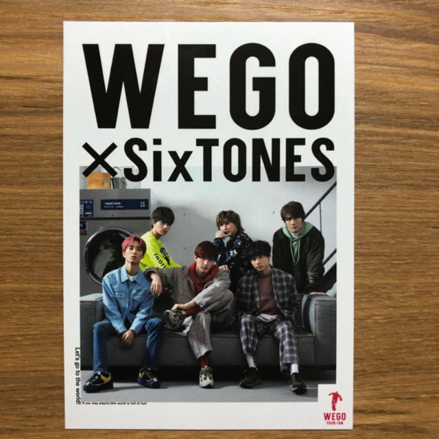 Johnny's(ジャニーズ)のWEGO×SixTONES オリジナルポストカード エンタメ/ホビーのタレントグッズ(アイドルグッズ)の商品写真