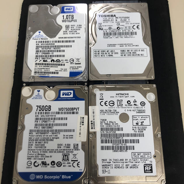 HDD4個まとめ売り