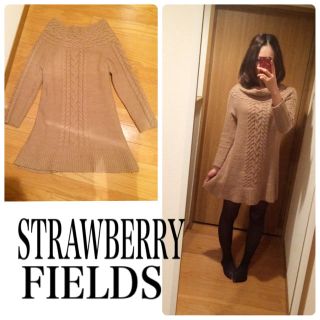 ストロベリーフィールズ(STRAWBERRY-FIELDS)のストロベリーフィールズ ニットワンピ(ミニワンピース)