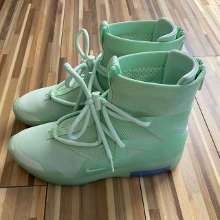 ナイキ(NIKE)のair fear of god 1 グリーン(スニーカー)