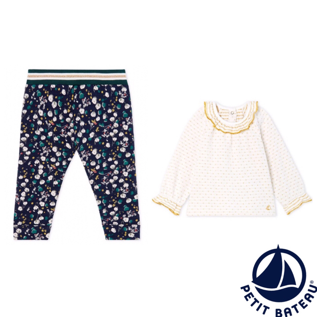 PETIT BATEAU(プチバトー)の【なつママ様専用】36m 36m キッズ/ベビー/マタニティのキッズ服女の子用(90cm~)(Tシャツ/カットソー)の商品写真