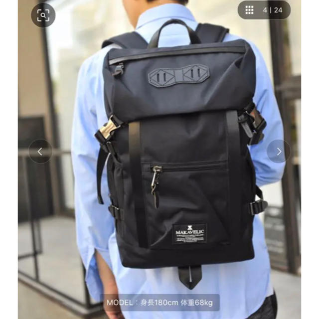 MAKAVELI BRANDED(マキャヴェリブランド)のMAKAVELIC CHASE DOUBLE LINE BACKPACK メンズのバッグ(バッグパック/リュック)の商品写真