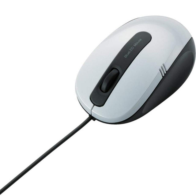 ELECOM(エレコム)のエレコム マウス 有線 Sサイズ 小型 3ボタン 1.0mケーブル 白 スマホ/家電/カメラのPC/タブレット(PC周辺機器)の商品写真