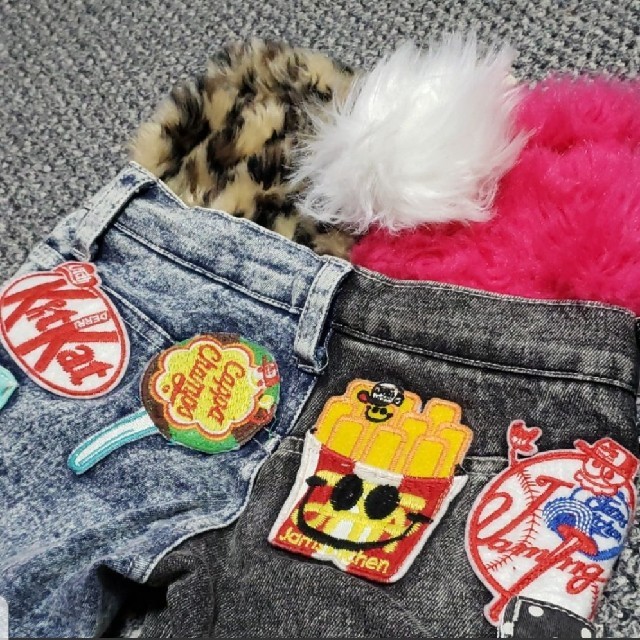 JAM(ジャム)の美品☆JAM　90㎝　コシバキデニム　クマポケパンツ キッズ/ベビー/マタニティのキッズ服男の子用(90cm~)(パンツ/スパッツ)の商品写真