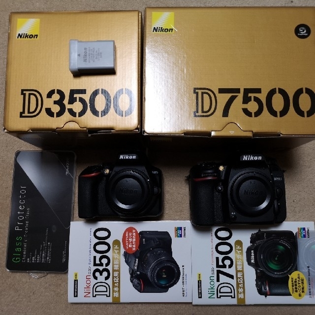 Nikon D7500+D3500 予備バッテリー等付スマホ/家電/カメラ