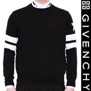 ジバンシィ(GIVENCHY)のGIVENCHY ジバンシィ ダブルストライプアンドスターニット(ニット/セーター)