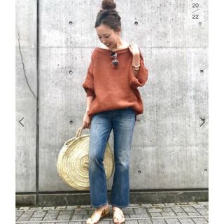 ドゥーズィエムクラス(DEUXIEME CLASSE)のTWINS FLORENCE V KNIT ブラウン(ニット/セーター)