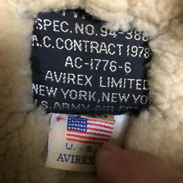 AVIREX(アヴィレックス)の最終価格❗️AVIREX アヴィレックス B-9 ムートン メンズのジャケット/アウター(フライトジャケット)の商品写真