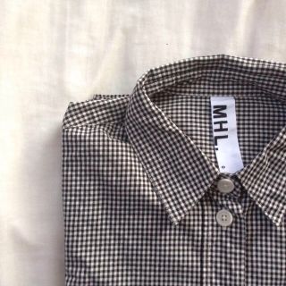 MHL ギンガムチェックシャツ