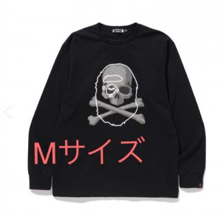 アベイシングエイプ(A BATHING APE)のMM VS BAPE L/S tee M BLACK(Tシャツ/カットソー(七分/長袖))