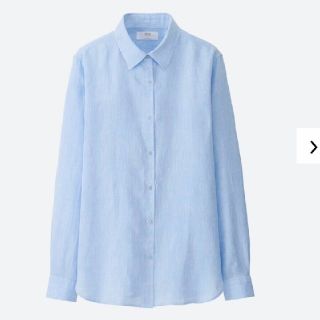 ユニクロ(UNIQLO)の【新品未使用】プレミアムリネンシャツ（長袖）(シャツ/ブラウス(長袖/七分))