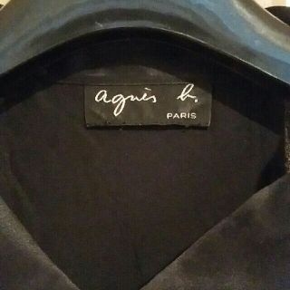 アニエスベー(agnes b.)のさくら様専用ページ☆agnes b. アニエスベー　シルクシャツ　黒Sサイズ(シャツ/ブラウス(長袖/七分))