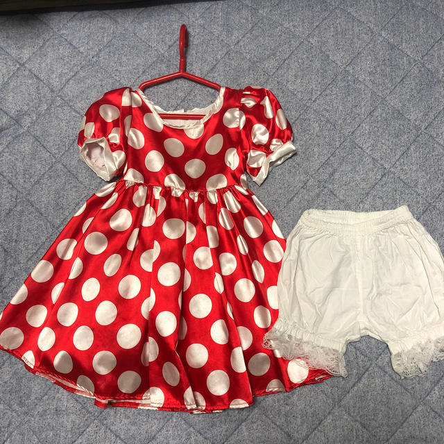 Disney(ディズニー)のミニーマウス　ドレス　110 キッズ/ベビー/マタニティのキッズ服女の子用(90cm~)(ワンピース)の商品写真