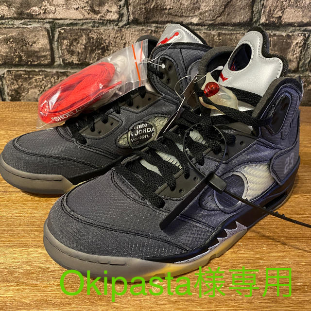 驚きの価格が実現!】 NIKE OFF-WHITE - OFF-WHITE ジョーダン5 ☆最終