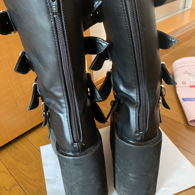 YOSUKE(ヨースケ)のデモニア 厚底ブーツ ハート レディースの靴/シューズ(ブーツ)の商品写真