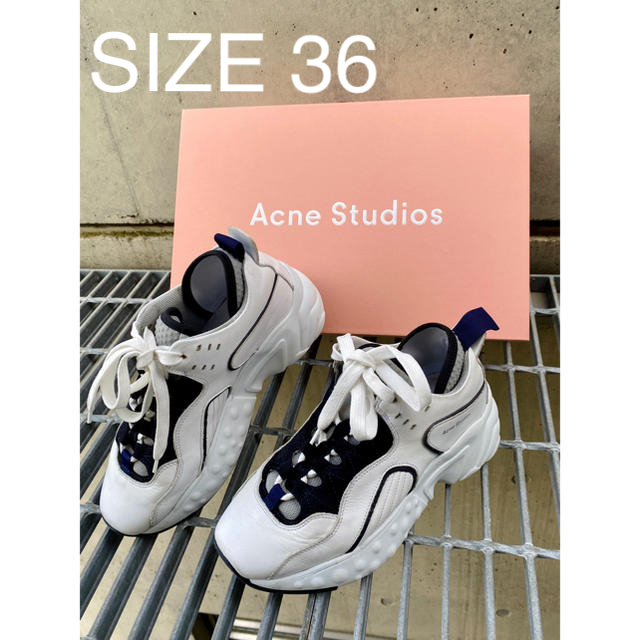 Acne Studios アクネストゥディオズ Ballow Tumbled USED加工 キャンバスローカットスニーカー ブラック 43新古品使用感の無い新品同様品Ａ