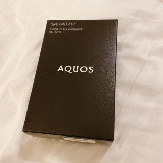 アクオス(AQUOS)のAQUOS R2 compact SH-M09 ブラック 64 GB 本体 新品(スマートフォン本体)