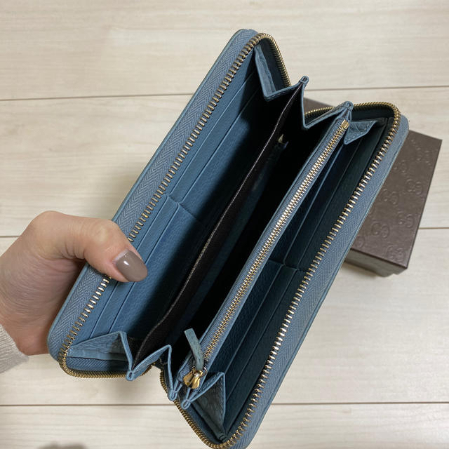 充実の品 GUCCI インターロッキング ラウンドファスナー 長財布 4331