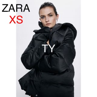 ザラ(ZARA)の完売品　ザラ　XS　撥水加工　ダウン　コート　ジャケット　フード　ファー　ボア(ダウンコート)