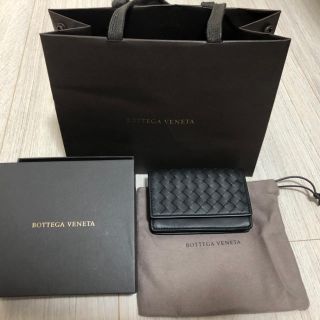 ボッテガヴェネタ(Bottega Veneta)のBOTTEGA VENETA　カードケース　ブラック(名刺入れ/定期入れ)