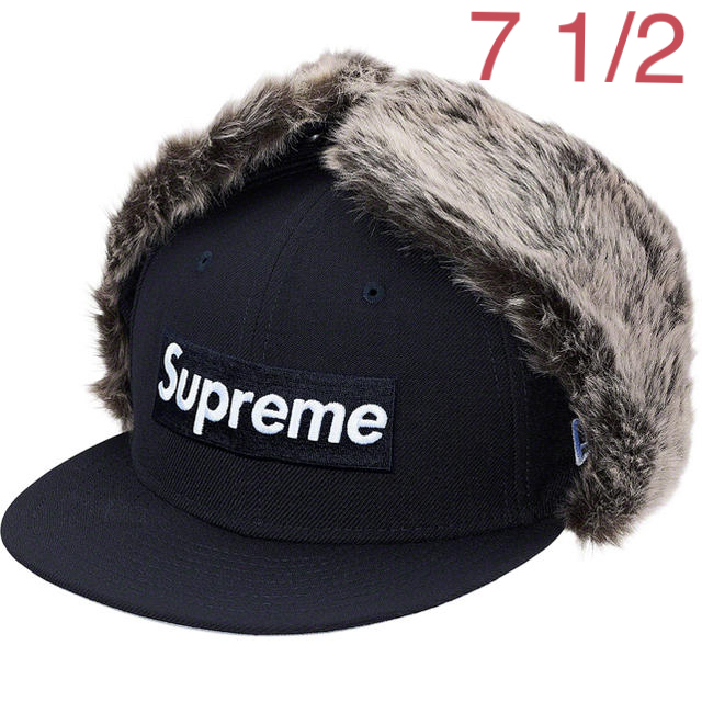 Supreme Earflap New Era 7 1/2 Navyキャップ