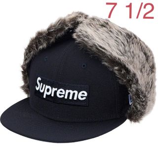 シュプリーム(Supreme)のSupreme Earflap New Era 7 1/2 Navy(キャップ)