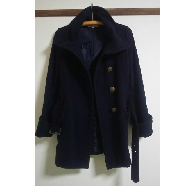 ステンカラーコート Pコート レディースのジャケット/アウター(ロングコート)の商品写真