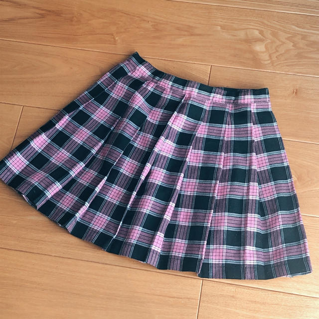 制服❤︎ピンクチェック プリーツスカート レディースのスカート(ミニスカート)の商品写真