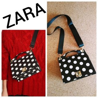 ザラ(ZARA)の花子6574様専用ページ♪ZARA★ドットバッグ　ショルダー&ハンドバッグ(ショルダーバッグ)