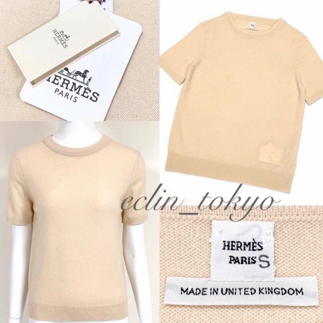 2018AW エルメス《カシミヤ100%》ニット Tシャツ 【タグ付】E1894