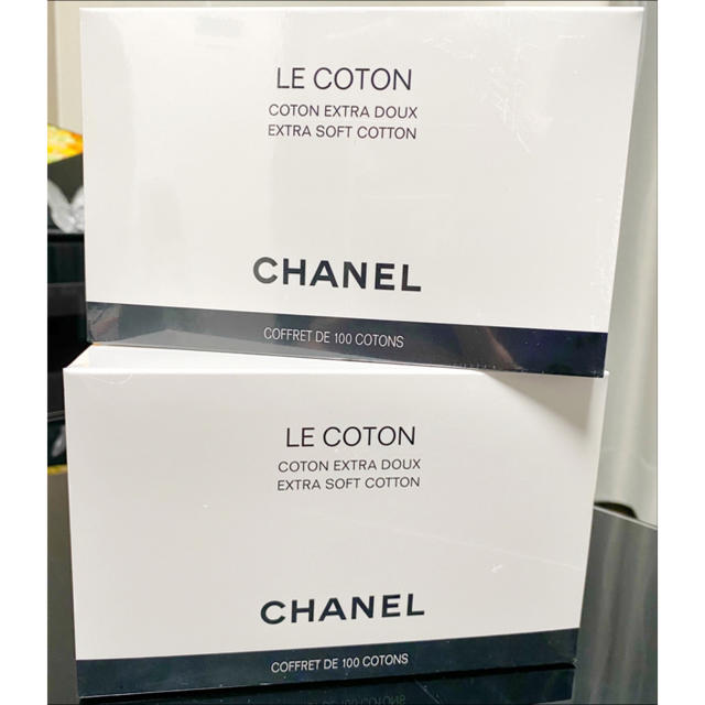 CHANEL(シャネル)の新品 シャネル コットン 2箱組　紙袋なし コスメ/美容のメイク道具/ケアグッズ(コットン)の商品写真