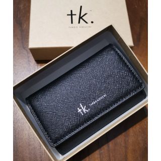 タケオキクチ(TAKEO KIKUCHI)のtk.　新品　メンズ　レザーキーケース(ブラック)(キーケース)