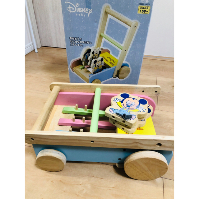 Disney(ディズニー)の木製　ミッキーのカタカタ❤️ キッズ/ベビー/マタニティのおもちゃ(手押し車/カタカタ)の商品写真