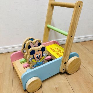 ディズニー(Disney)の木製　ミッキーのカタカタ❤️(手押し車/カタカタ)