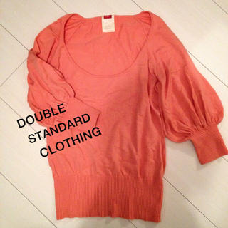 ダブルスタンダードクロージング(DOUBLE STANDARD CLOTHING)のダブスタ♡サーモンピンクニット♡(カットソー(長袖/七分))