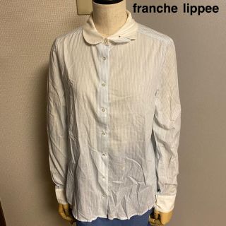 フランシュリッペ(franche lippee)の【franche lippee】フランシュリッペ　くじら襟　ブラウス　ストライプ(シャツ/ブラウス(長袖/七分))