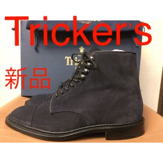 トリッカーズ(Trickers)の新品 トリッカーズ スコット スエード ダービーブーツ ストレートチップ(ブーツ)