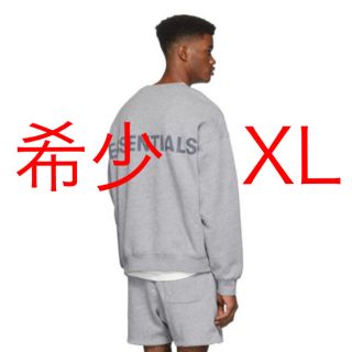 フィアオブゴッド(FEAR OF GOD)の人気サイズ‼️ ESSENTIALS スウェット　クルーネック　グレー XL(スウェット)