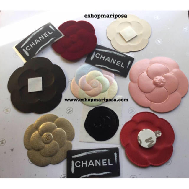 CHANEL(シャネル)のシャネル 11点セット♪ カメリアステッカー、ロゴシール、ココマークステッカー インテリア/住まい/日用品のオフィス用品(ラッピング/包装)の商品写真