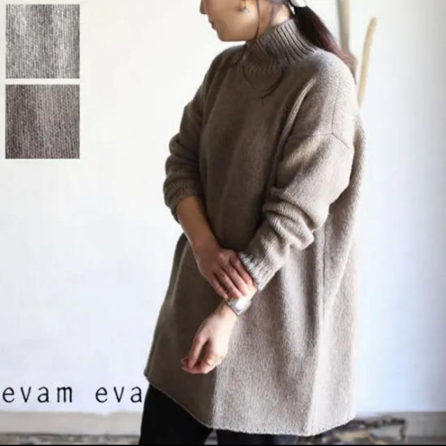 evam eva（エヴァムエヴァ）ウール ヤク タートルネック