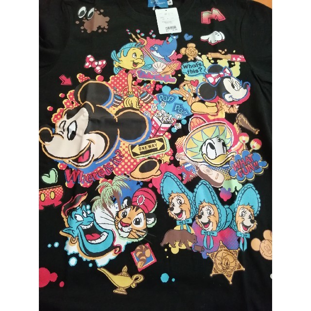 Disney(ディズニー)のディズニーリゾート限定　ミッキー　パークデザイン　Tシャツ　M レディースのトップス(Tシャツ(半袖/袖なし))の商品写真