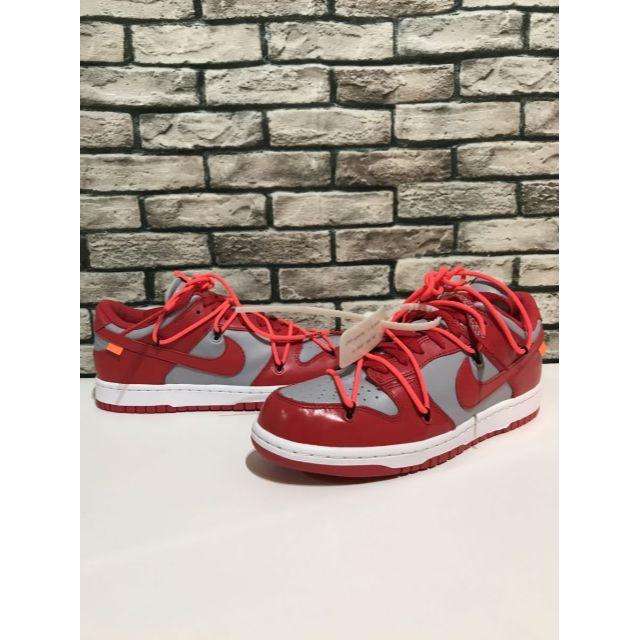 オフホワイト×ナイキ★DUNK LOW ダンクレザースニーカー