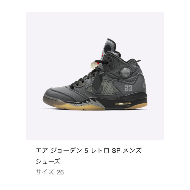 NIKE(ナイキ)のair jordan 5 aj5 オフホワイト メンズの靴/シューズ(スニーカー)の商品写真