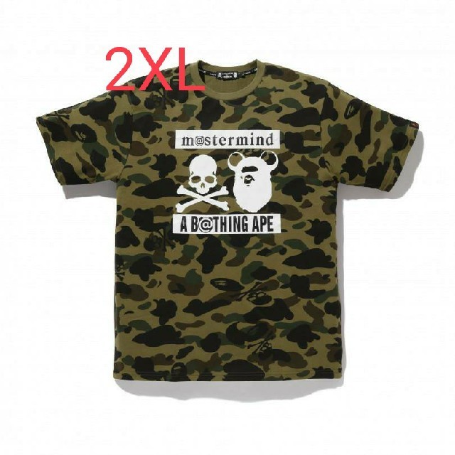 A BATHING APE(アベイシングエイプ)のMASTERMIND VS A BATHING APE BE@RBRICK2XL メンズのトップス(Tシャツ/カットソー(半袖/袖なし))の商品写真