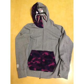 アベイシングエイプ(A BATHING APE)のbape color camo shark hoodie (パーカー)