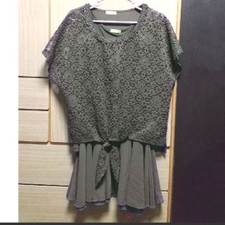 アクシーズファム(axes femme)のアクシーズファム カーキ色のチュニック Mサイズ(チュニック)